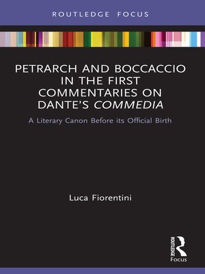 cover image of Petrarch and Boccaccio in the First Commentaries on Dante's Commedia